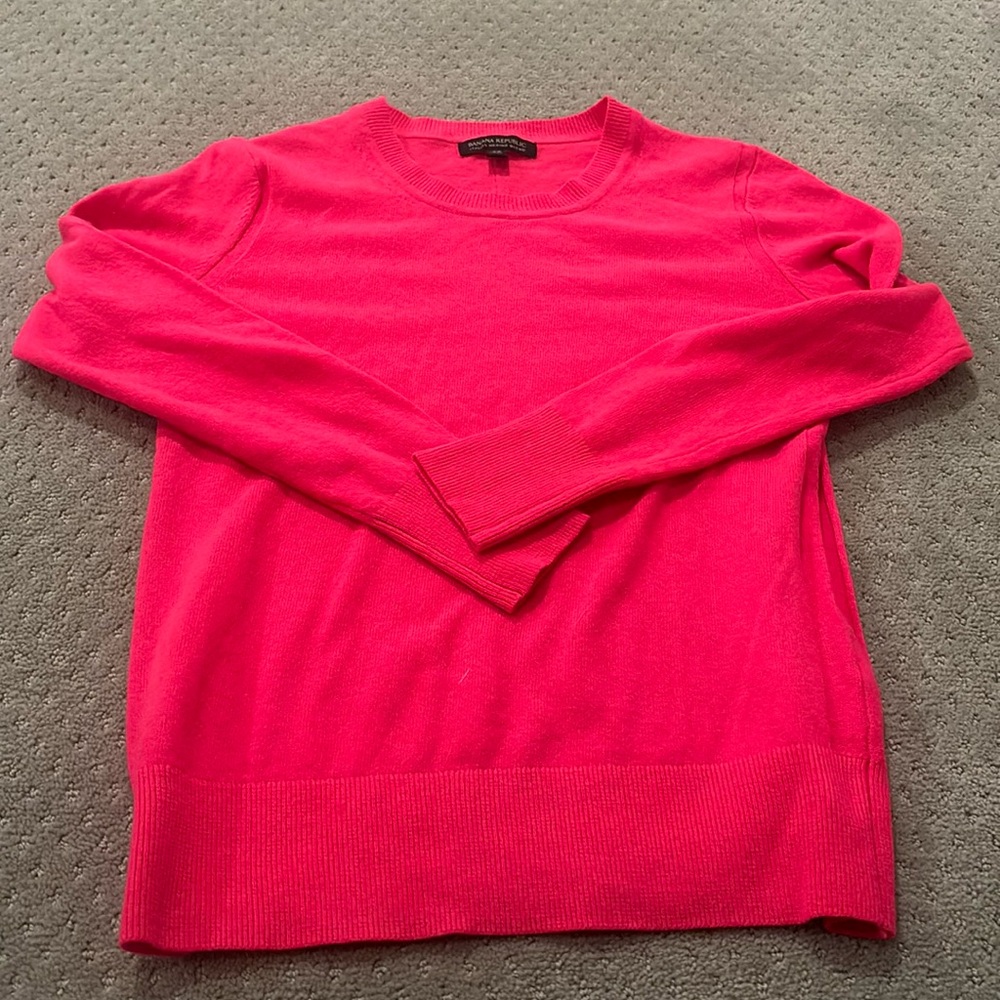 banana republic pink sweater